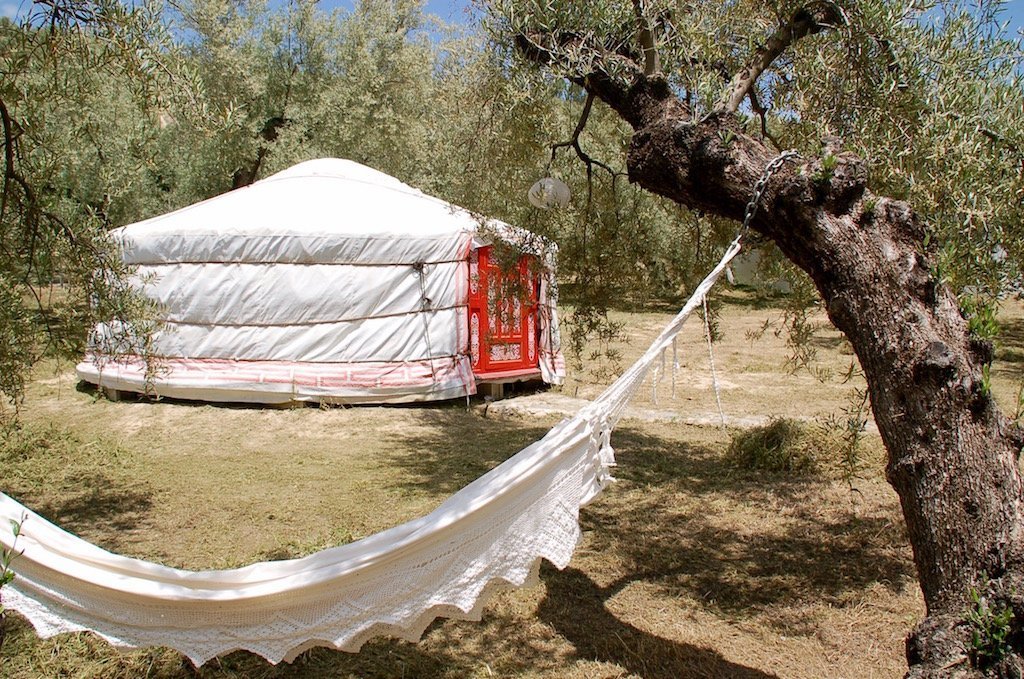 yurt eco glamping siësta Andalusië