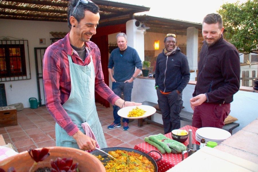 Authentieke Spaanse paëlla bij B&B Casa Valle de Oro
