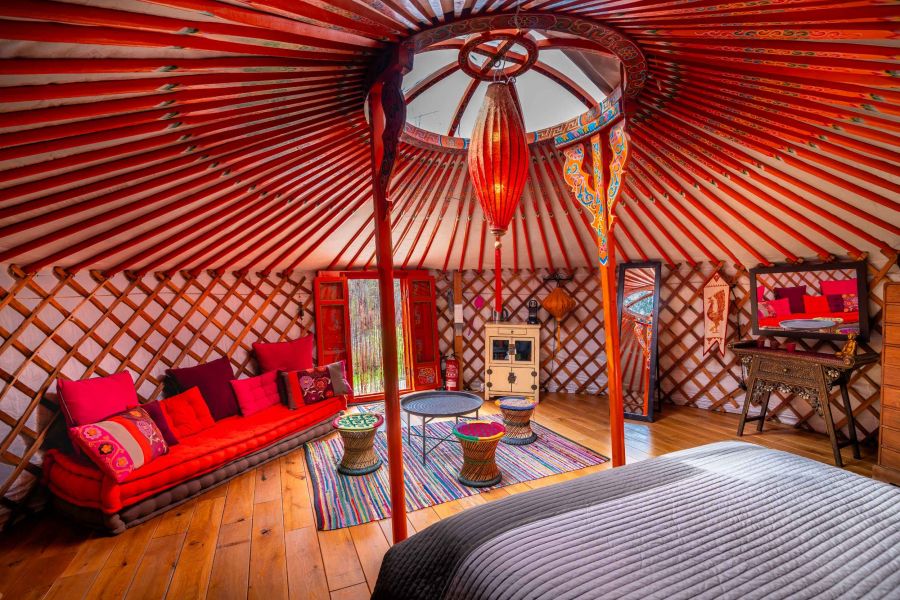 luxurious yurt camping in andalusia with great comfort