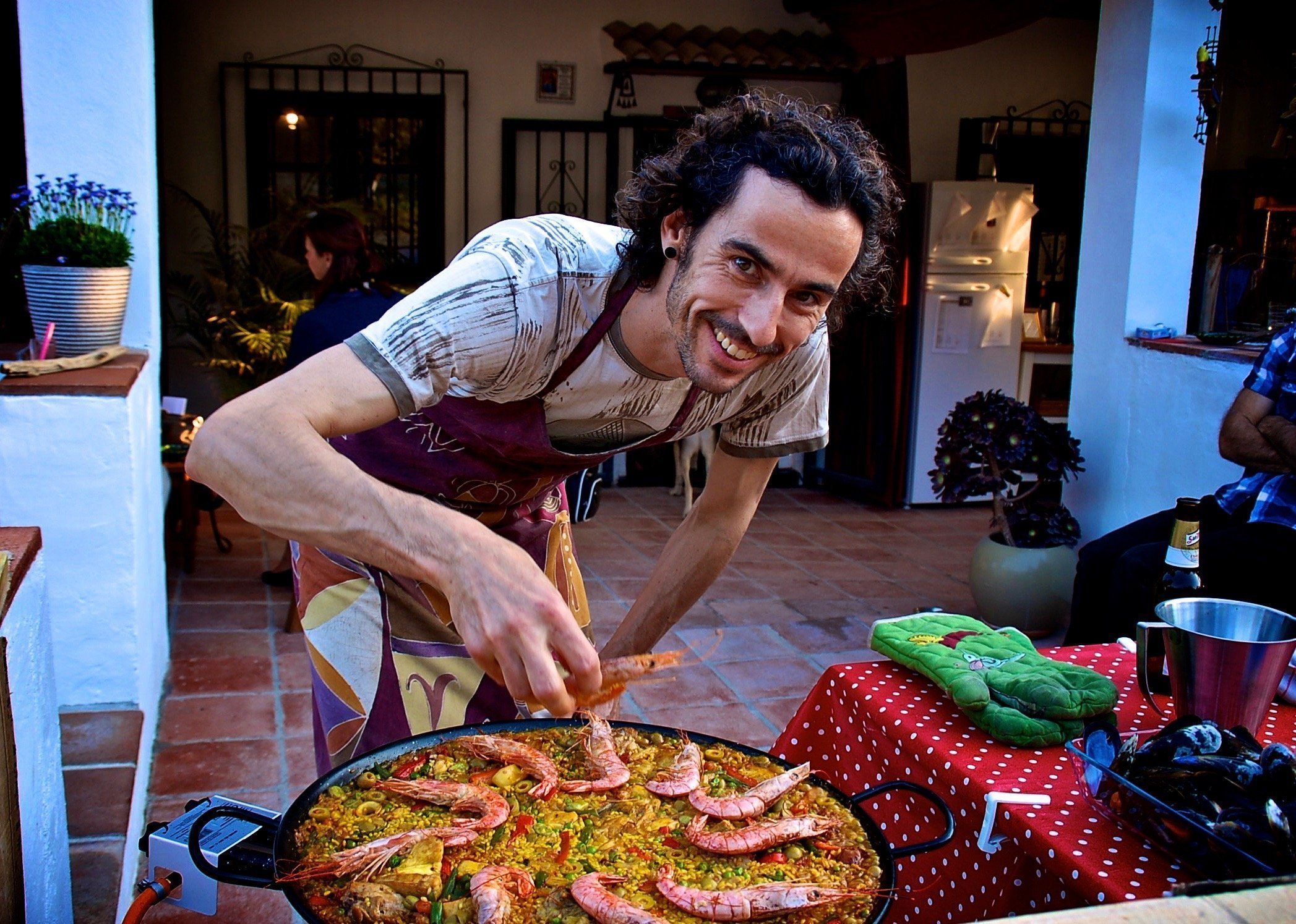 paëlle Andalusïe logeren bij Belgen